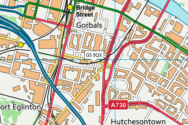 G5 9QX map - OS VectorMap District (Ordnance Survey)