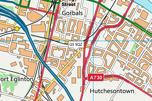 G5 9QZ map - OS VectorMap District (Ordnance Survey)