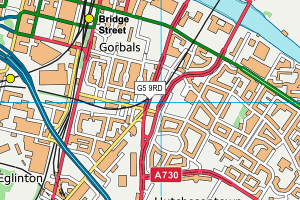 G5 9RD map - OS VectorMap District (Ordnance Survey)