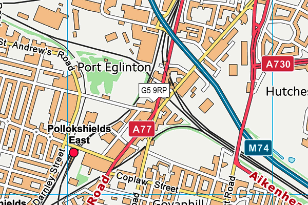 G5 9RP map - OS VectorMap District (Ordnance Survey)