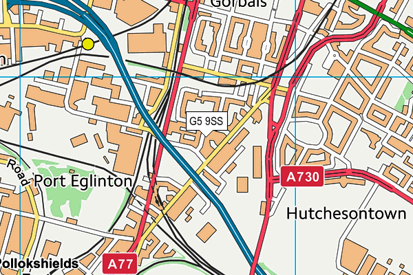 G5 9SS map - OS VectorMap District (Ordnance Survey)