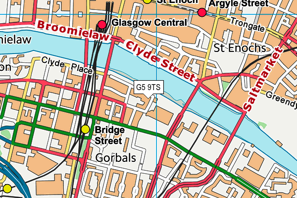 G5 9TS map - OS VectorMap District (Ordnance Survey)