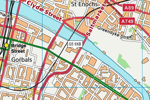 G5 9XB map - OS VectorMap District (Ordnance Survey)