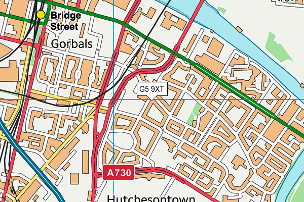 G5 9XT map - OS VectorMap District (Ordnance Survey)