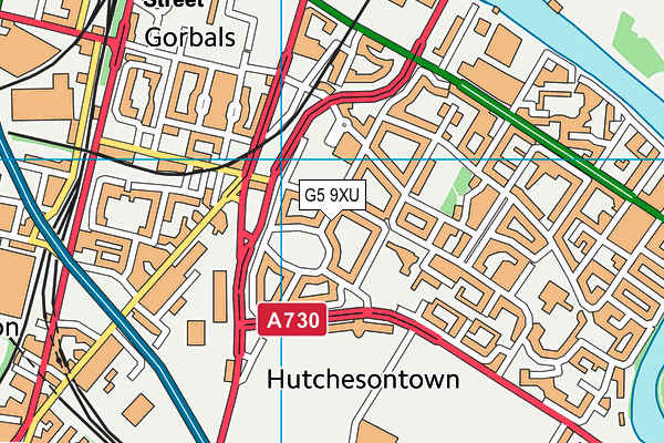 G5 9XU map - OS VectorMap District (Ordnance Survey)