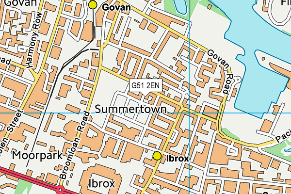 G51 2EN map - OS VectorMap District (Ordnance Survey)