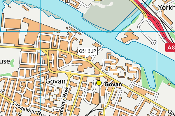 G51 3UP map - OS VectorMap District (Ordnance Survey)