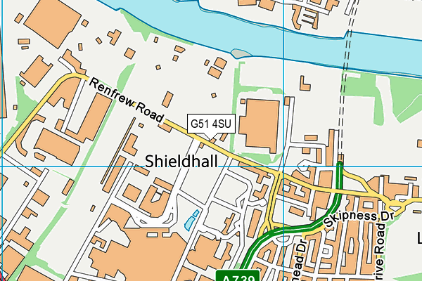 G51 4SU map - OS VectorMap District (Ordnance Survey)