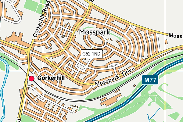 G52 1ND map - OS VectorMap District (Ordnance Survey)