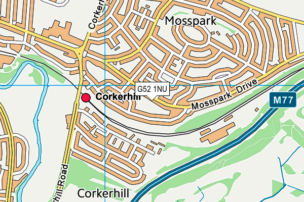 G52 1NU map - OS VectorMap District (Ordnance Survey)