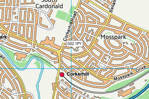 G52 1PY map - OS VectorMap District (Ordnance Survey)