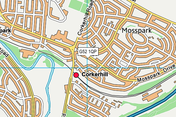 G52 1QP map - OS VectorMap District (Ordnance Survey)