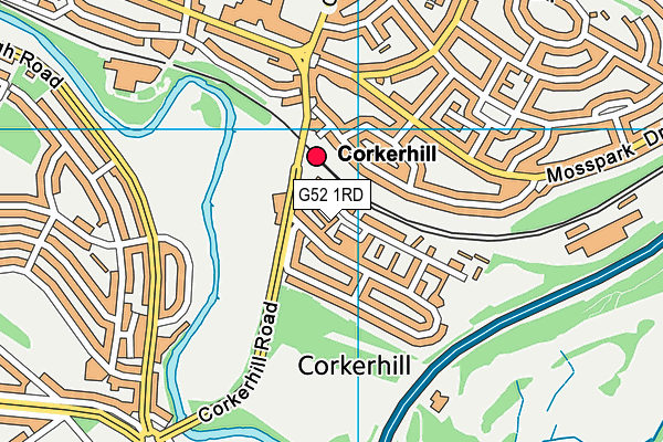 G52 1RD map - OS VectorMap District (Ordnance Survey)