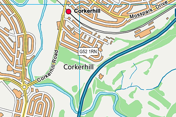 G52 1RN map - OS VectorMap District (Ordnance Survey)