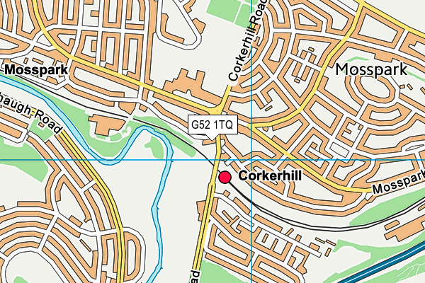 G52 1TQ map - OS VectorMap District (Ordnance Survey)