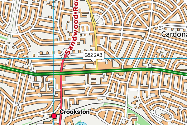 G52 2AB map - OS VectorMap District (Ordnance Survey)