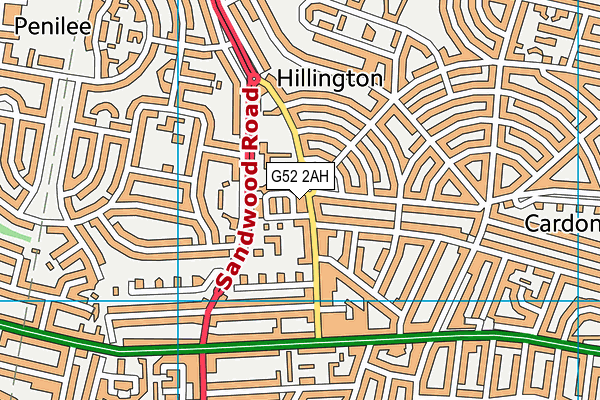 G52 2AH map - OS VectorMap District (Ordnance Survey)