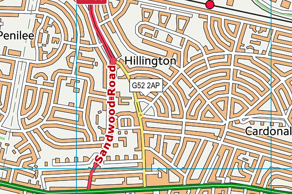 G52 2AP map - OS VectorMap District (Ordnance Survey)