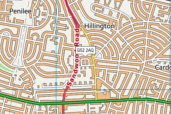 G52 2AQ map - OS VectorMap District (Ordnance Survey)