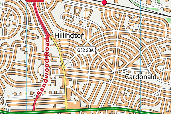 G52 2BA map - OS VectorMap District (Ordnance Survey)