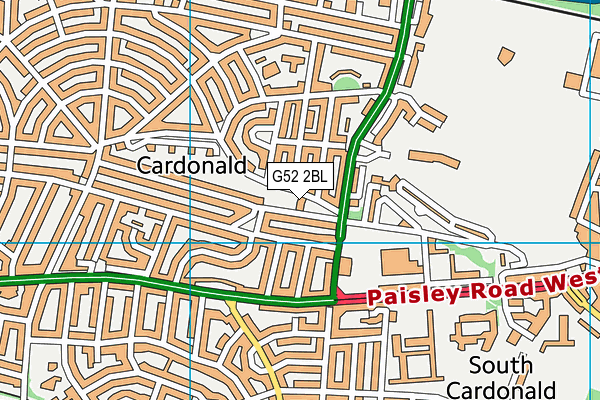 G52 2BL map - OS VectorMap District (Ordnance Survey)