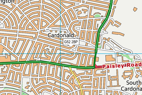 G52 2BP map - OS VectorMap District (Ordnance Survey)