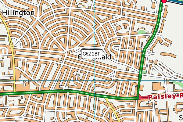 G52 2BT map - OS VectorMap District (Ordnance Survey)