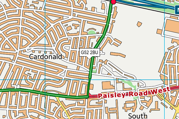 G52 2BU map - OS VectorMap District (Ordnance Survey)