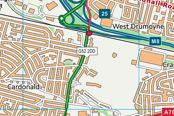 G52 2DD map - OS VectorMap District (Ordnance Survey)