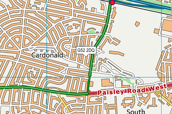 G52 2DQ map - OS VectorMap District (Ordnance Survey)