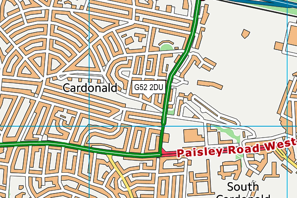 G52 2DU map - OS VectorMap District (Ordnance Survey)