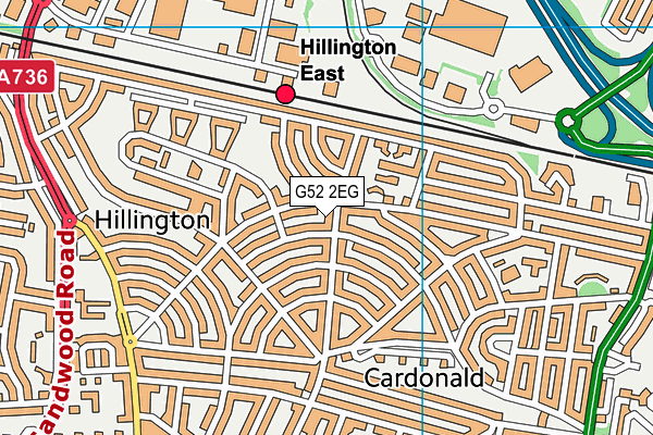 G52 2EG map - OS VectorMap District (Ordnance Survey)