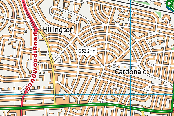 G52 2HY map - OS VectorMap District (Ordnance Survey)