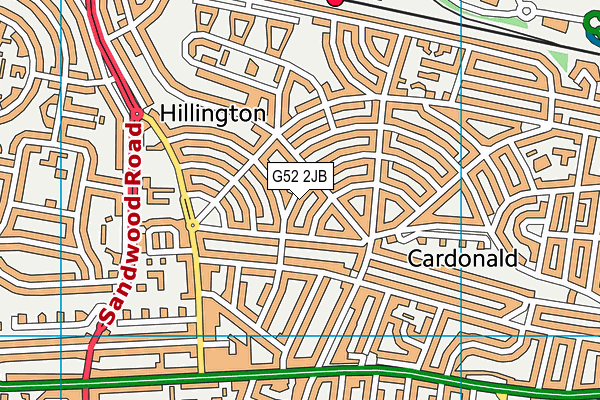 G52 2JB map - OS VectorMap District (Ordnance Survey)