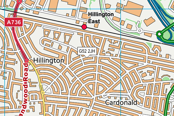 G52 2JH map - OS VectorMap District (Ordnance Survey)