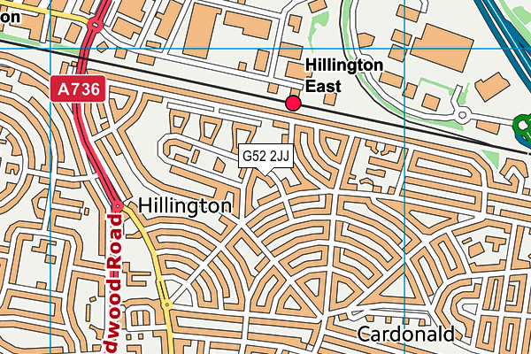 G52 2JJ map - OS VectorMap District (Ordnance Survey)