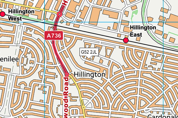 G52 2JL map - OS VectorMap District (Ordnance Survey)