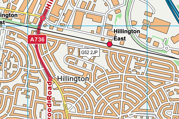 G52 2JP map - OS VectorMap District (Ordnance Survey)