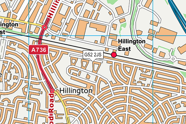 G52 2JS map - OS VectorMap District (Ordnance Survey)