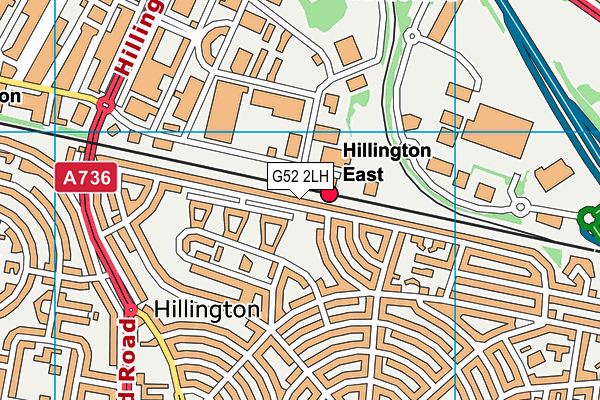 G52 2LH map - OS VectorMap District (Ordnance Survey)