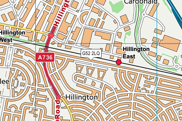 G52 2LQ map - OS VectorMap District (Ordnance Survey)