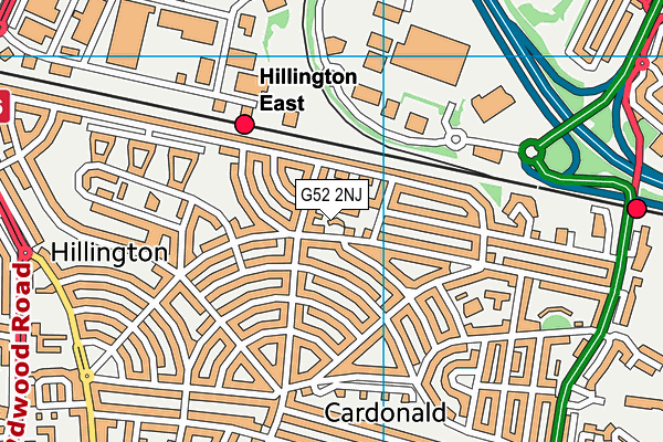 G52 2NJ map - OS VectorMap District (Ordnance Survey)