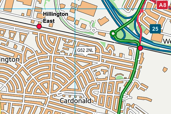 G52 2NL map - OS VectorMap District (Ordnance Survey)