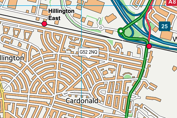 G52 2NQ map - OS VectorMap District (Ordnance Survey)