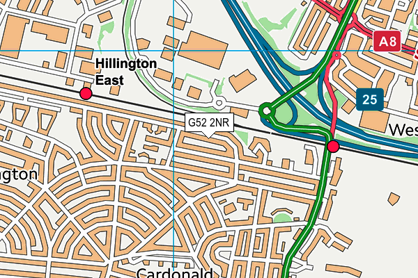 G52 2NR map - OS VectorMap District (Ordnance Survey)