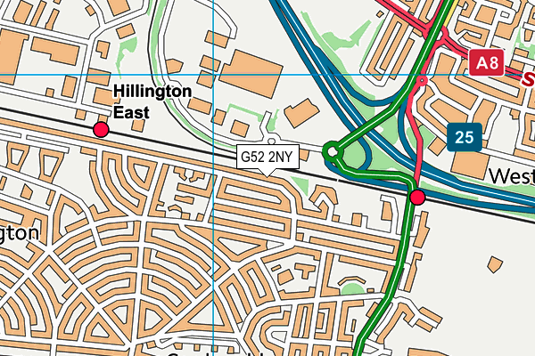 G52 2NY map - OS VectorMap District (Ordnance Survey)