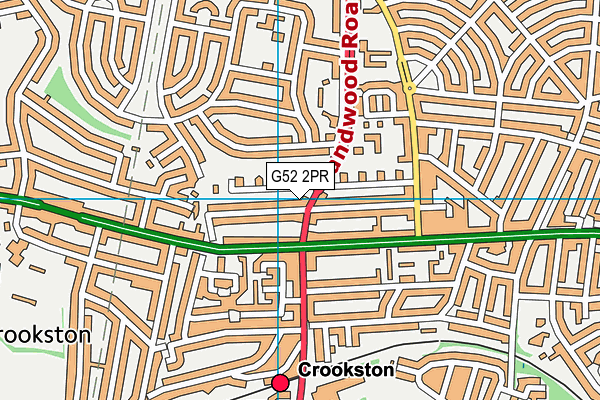 G52 2PR map - OS VectorMap District (Ordnance Survey)