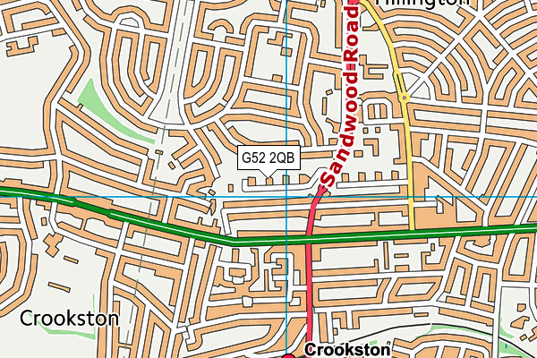 G52 2QB map - OS VectorMap District (Ordnance Survey)