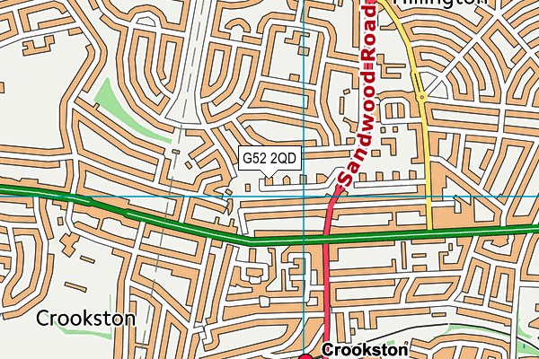 G52 2QD map - OS VectorMap District (Ordnance Survey)