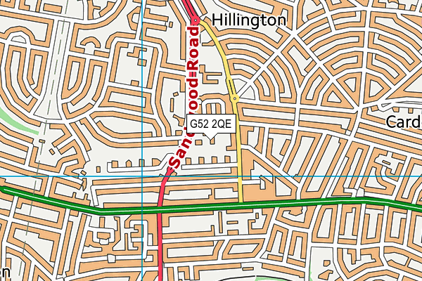 G52 2QE map - OS VectorMap District (Ordnance Survey)